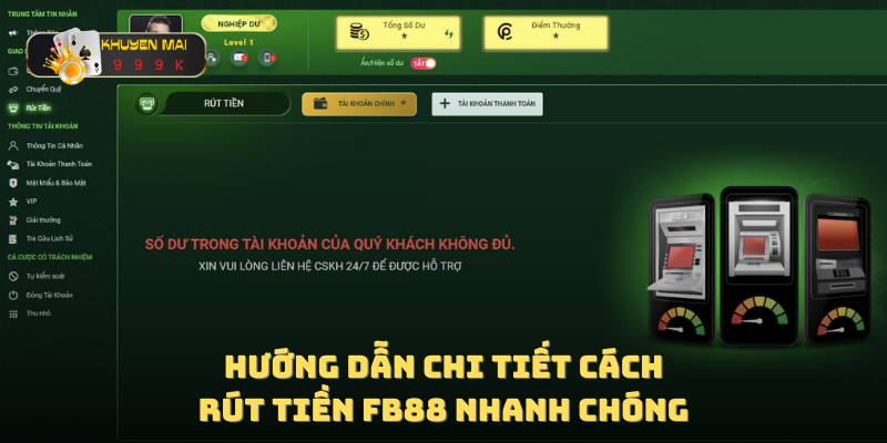 Hướng dẫn chi tiết cách rút tiền FB88 nhanh chóng