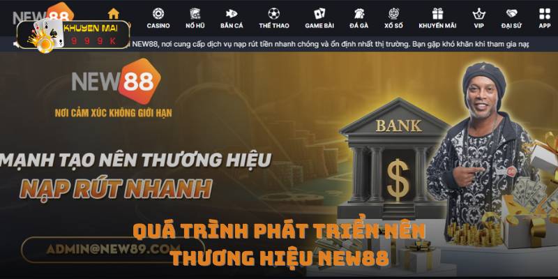 Quá trình phát triển nên thương hiệu NEW88